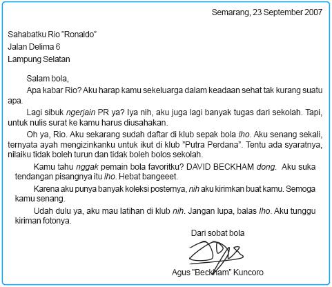 Contoh Surat Balasan Pribadi Contoh Surat