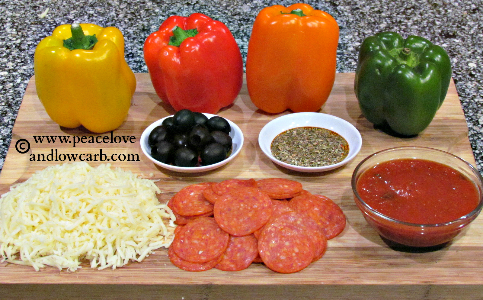 Pepperoni Pizza Stuffed Peppers