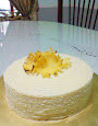 Lemon cake with cream cheese frosting