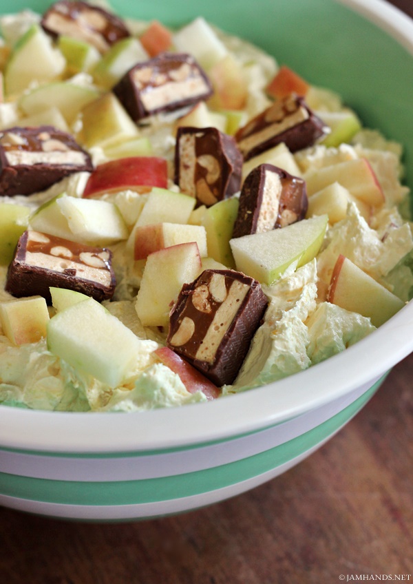 Jam Hands Snickers Apple Salad