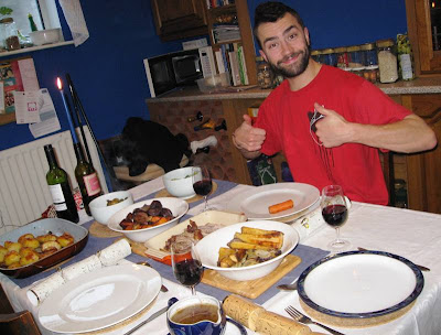 The Boy and his Christmas dinner