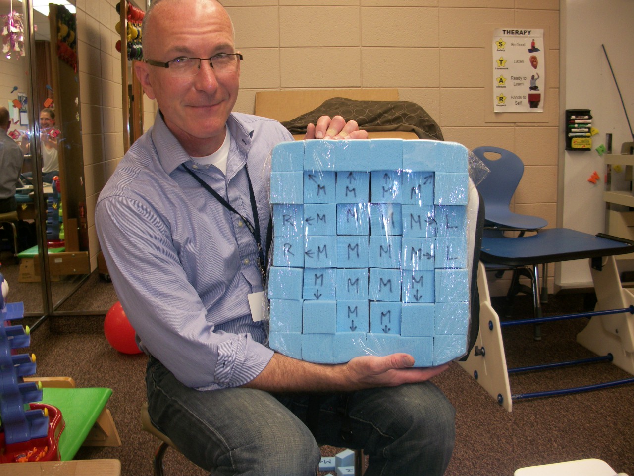 Wheelchair Grid Seat Back for Hypotonia and Kyphosis