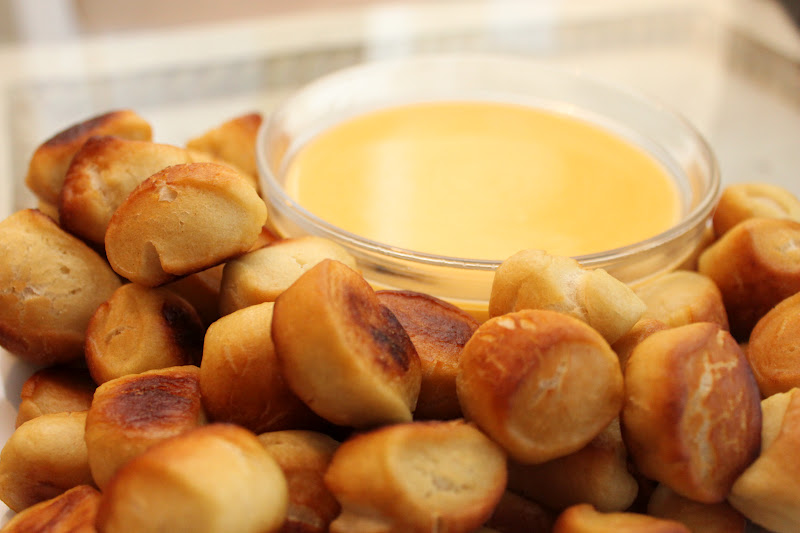 A Bowl of Creativity Mini Pretzel Bites with Cheese Sauce