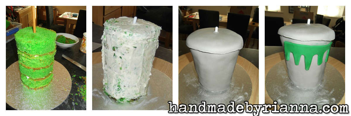 trash can cake