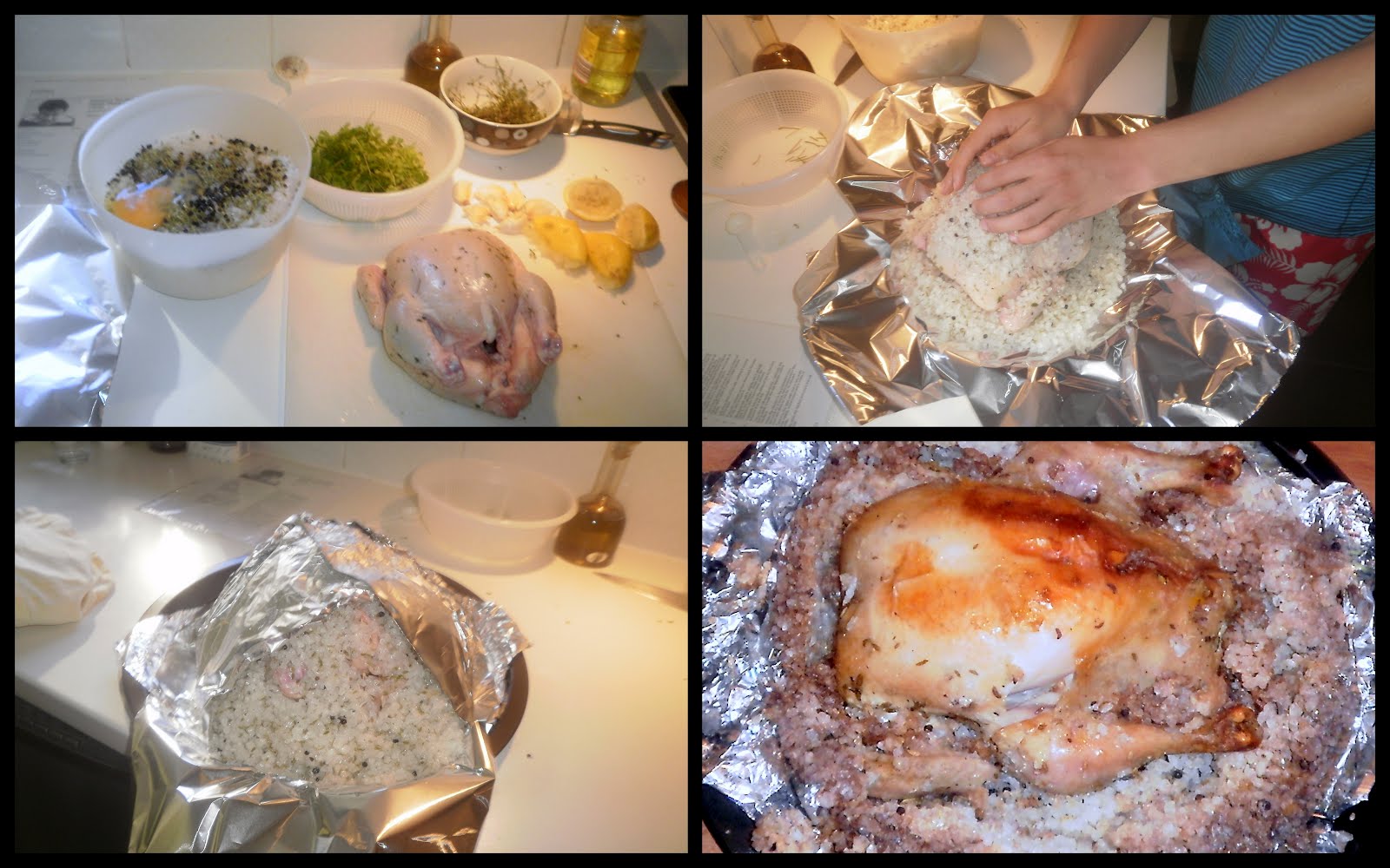 Around the World in favorite recipes Chicken Baked in Salt Crust