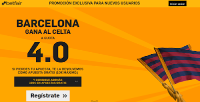 betfair Barcelona gana Celta supercuota 4 Liga España 23 septiembre betfair Barcelona gana Celta supercuota 4 Liga España 23 septiembre