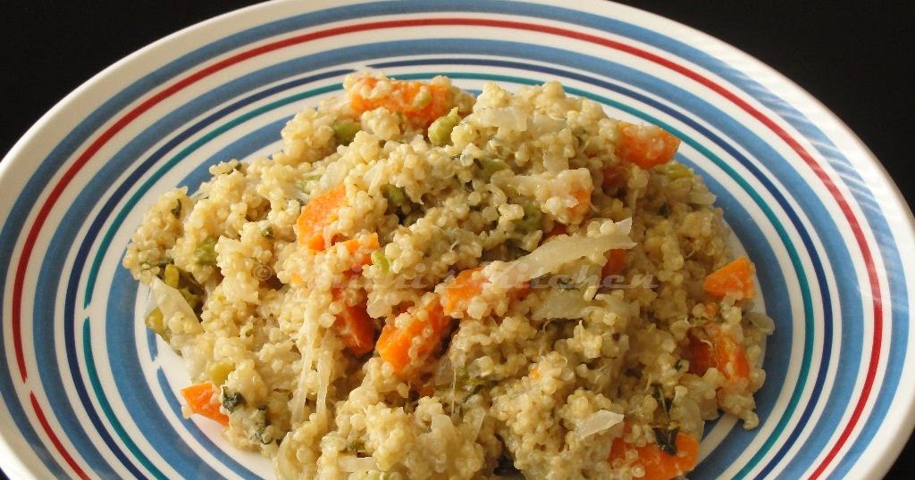 Krithi's Kitchen Quinoa Pilaf / Quinoa Coconut Milk Pulao in Pressure