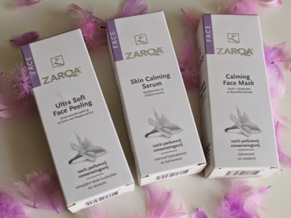 Zarqa Ultra Soft Face Peeling, Skin Calming Serum & Calming Face Mask.