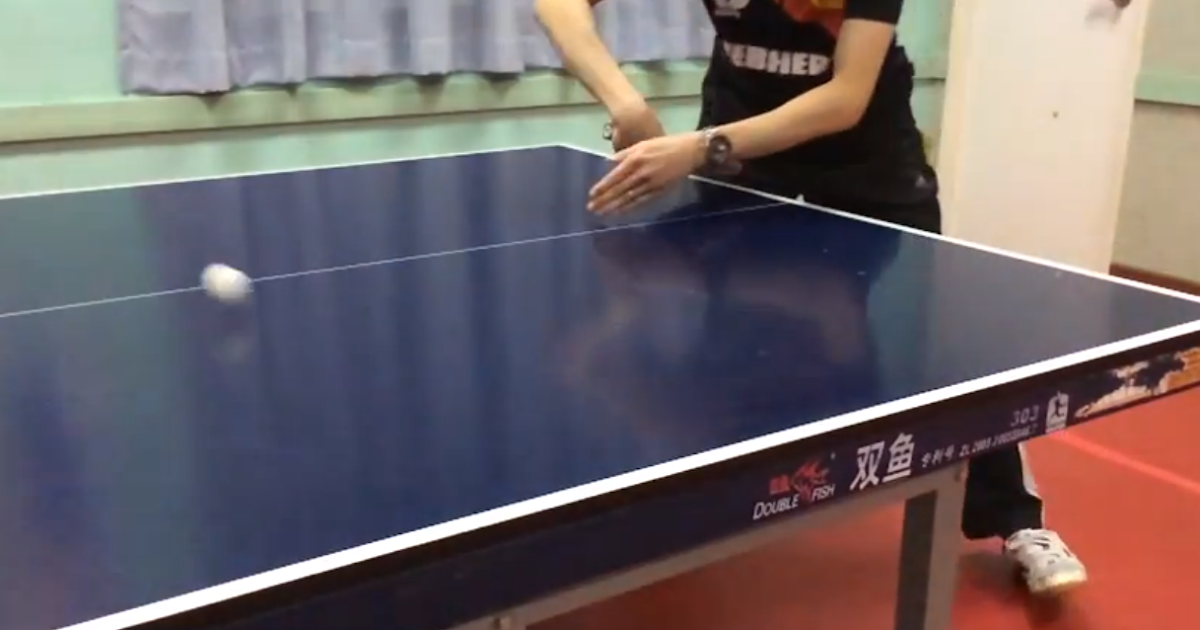 慢鏡教學 反手擰拉 (甲組優秀球員示範 ) Slow Motion Demo by HK Elite Player Backhand