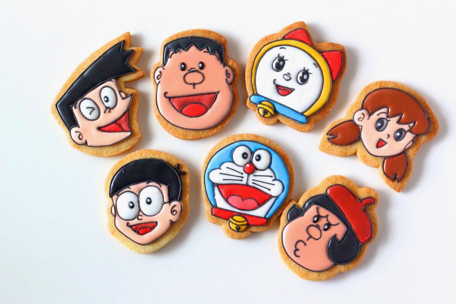 Sweeten your day. ドラえもんのアイシングクッキー DORAEMON icing cookies!