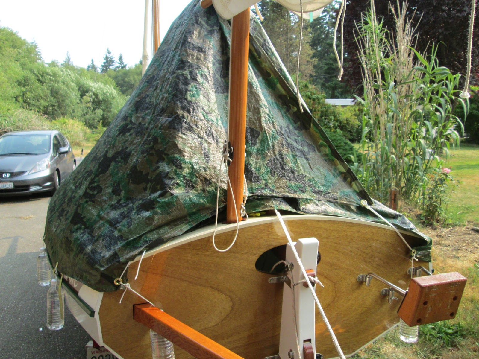 Joel's Navigator Site How to make a boat tent for under 20