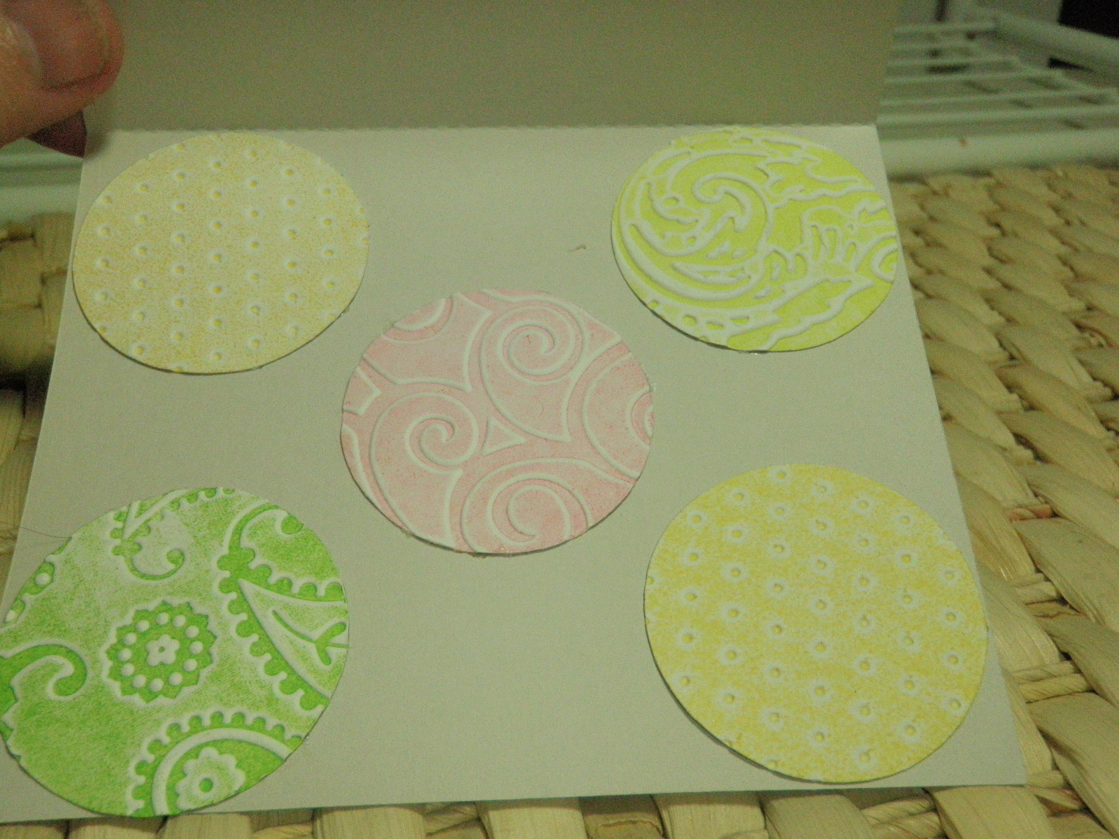 Crafting The Frugal Way Embossed Duct Tape Circle Card