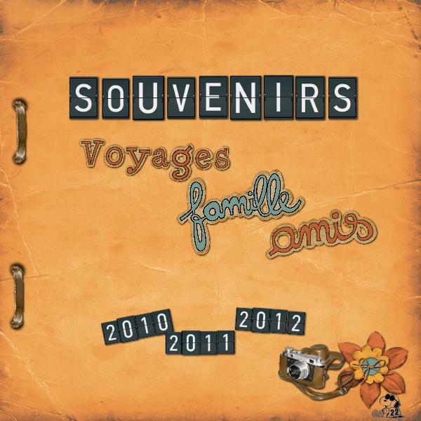 SNOOPYSCRAP 22 Album SOUVENIRS 2010 2011 2012