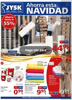 JYSK catalogo ahorro Navidad 2012