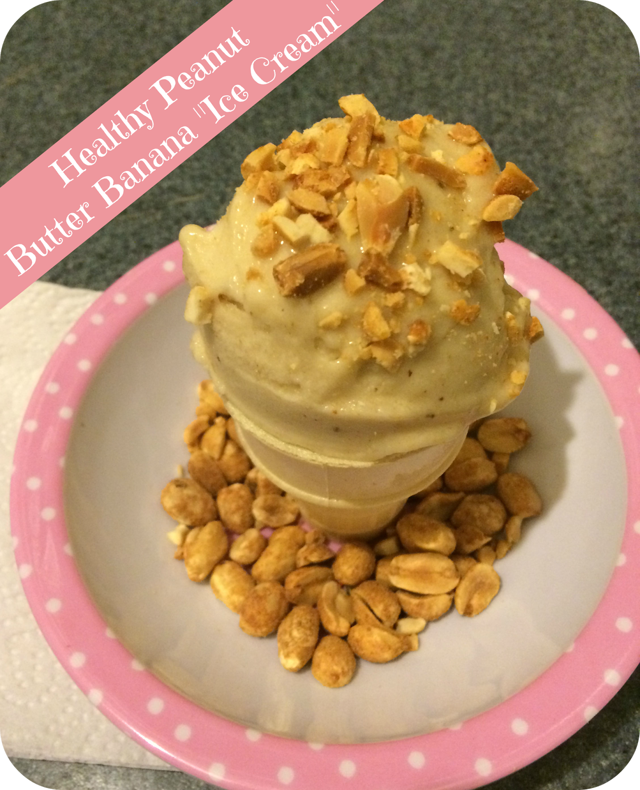 Healthy Peanut Butter Banana "Ice Cream" First Time Mom and Losing It