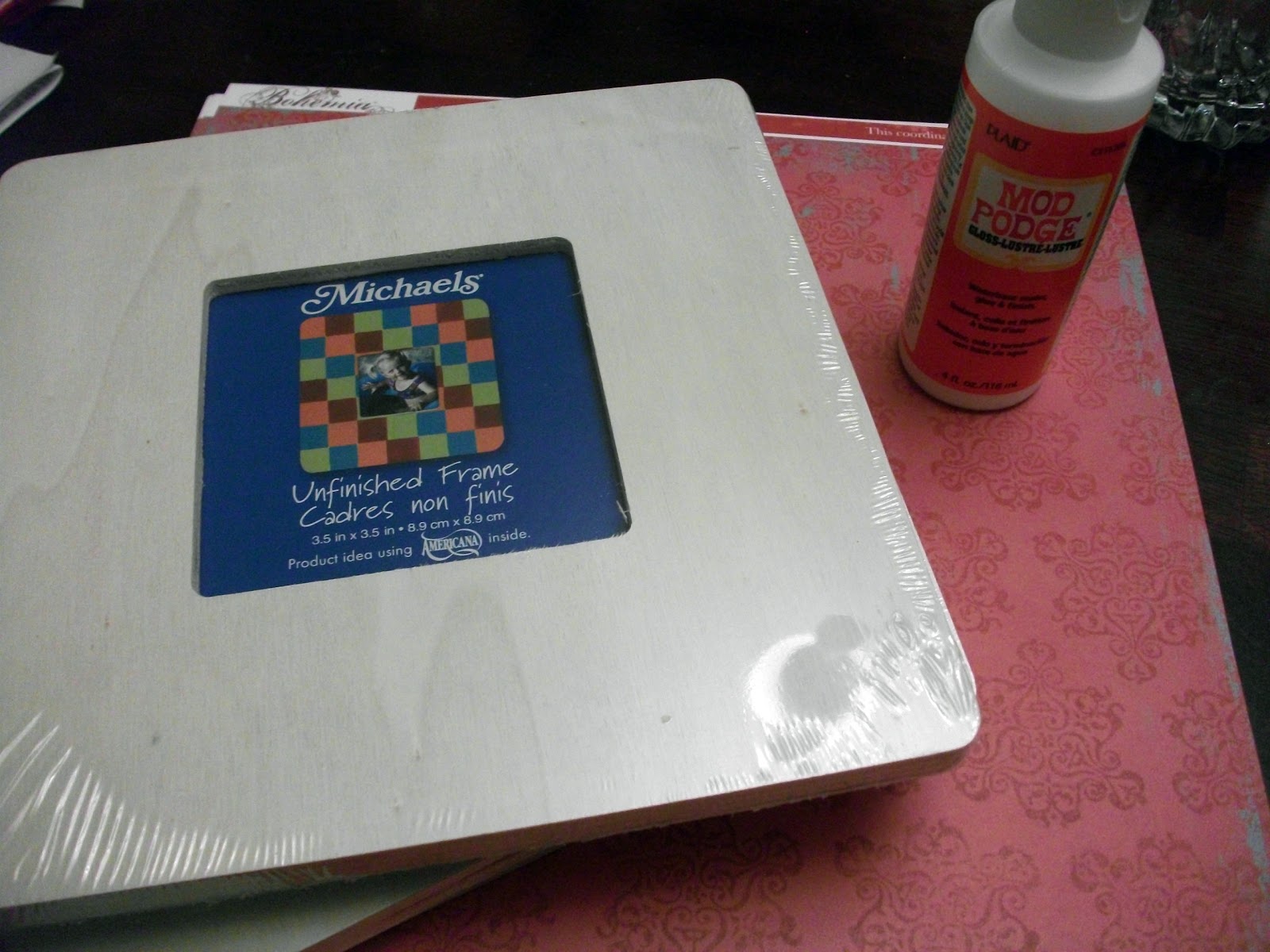 Thrifty Crafty Girl I Love The Smell Of Mod Podge In The Morning.