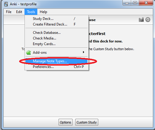 How to use anki picture 4 Managing note types in anki