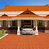 Single floor Kerala house