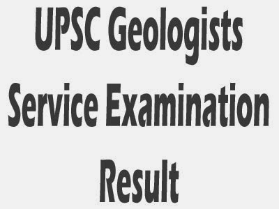 UPSC Geologist Result