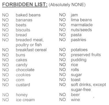 Can you give me a carbohydrate food list?