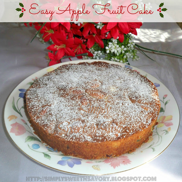 guest post : easy apple fruit cake for simply sweet home