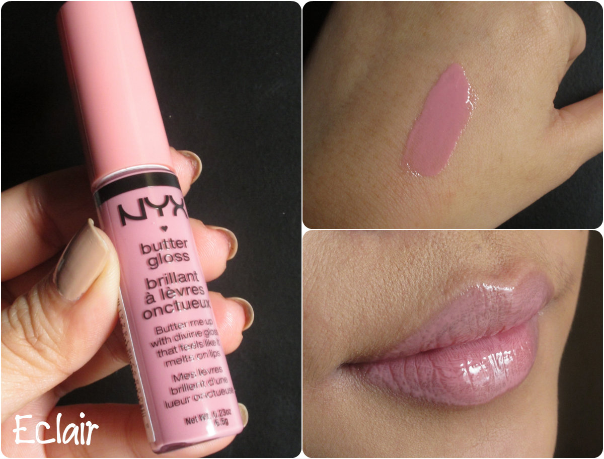 IAMBRIGITTE Product Swatches + short review on NYX Butter Gloss