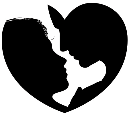 couple heart silhouette symbols emoticons the is this nightmare before christmas