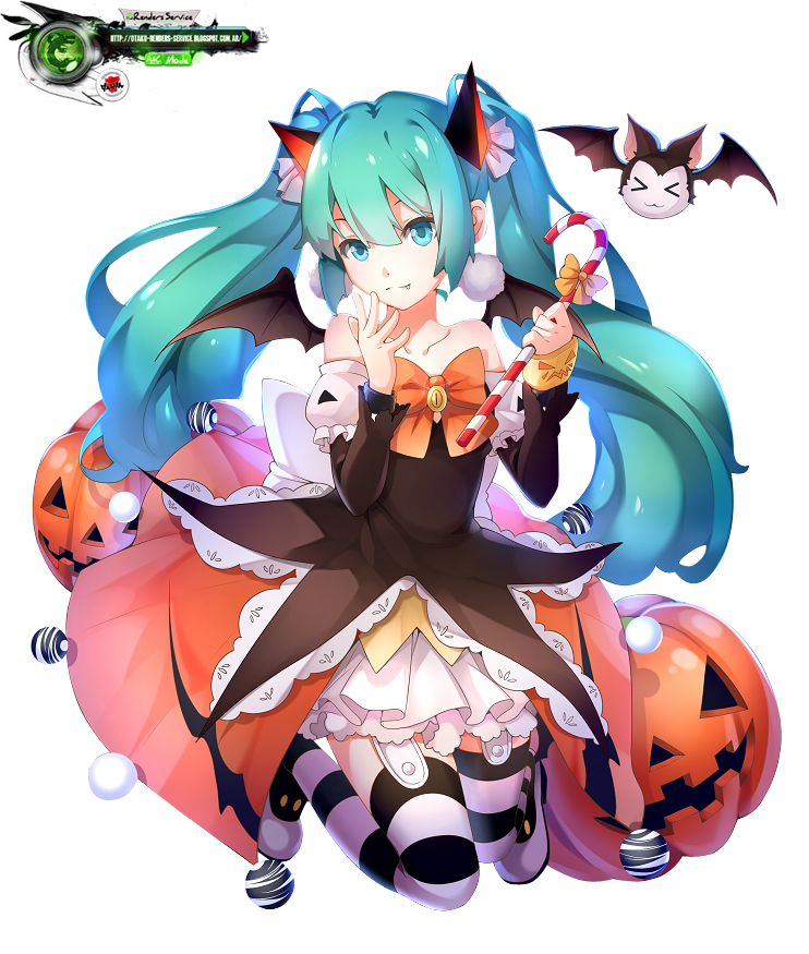VocaloidHatsune MikuHalloween Los mejores renders de anime!
