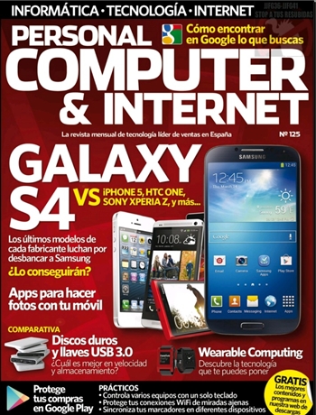 Revista Personal Computer y Internet Mayo 2013 Galaxy S4 Español PDF
