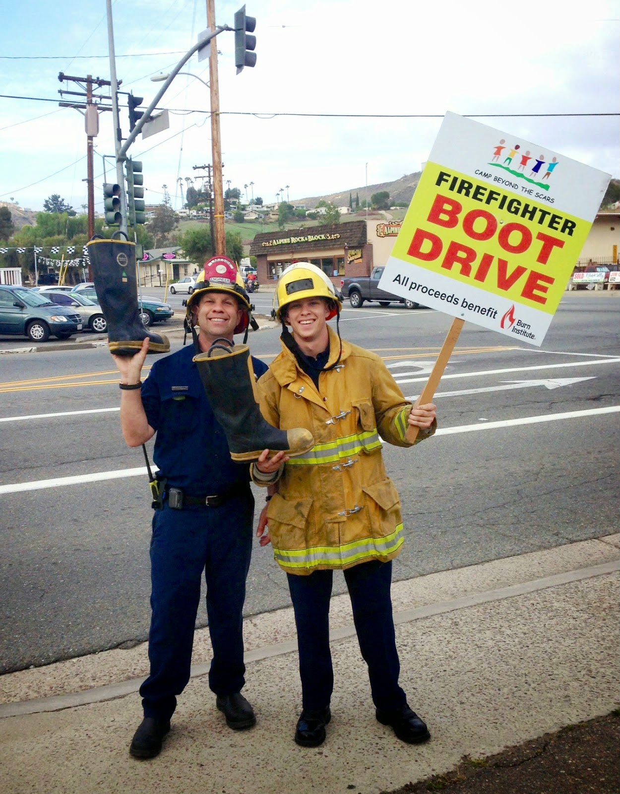 Lakeside Fire District Lakeside Firefighters Boot Drive in Support of