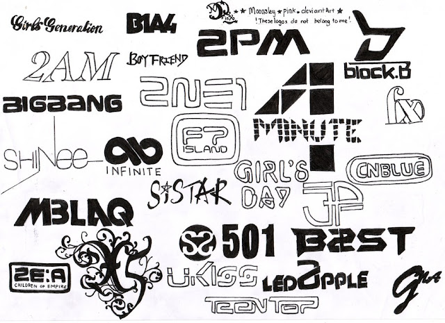 The Start and the End.: Kpop Logos, they39;re pretty cool.