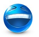 Blue emoticons facebook