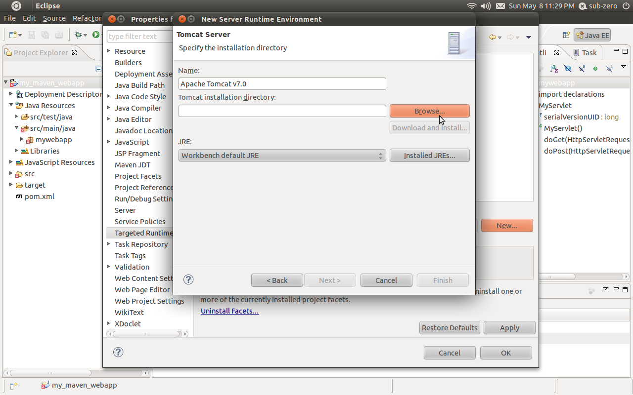 mine is Apache Tomcat 7.