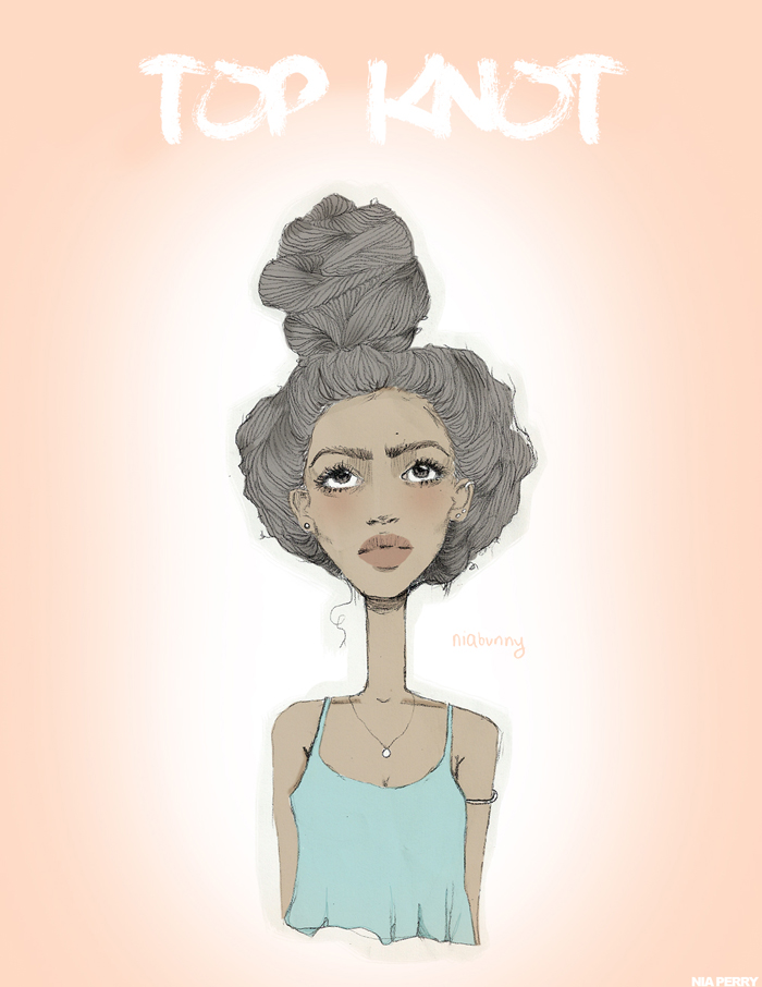 Natural Hair illustration By Nia Perry