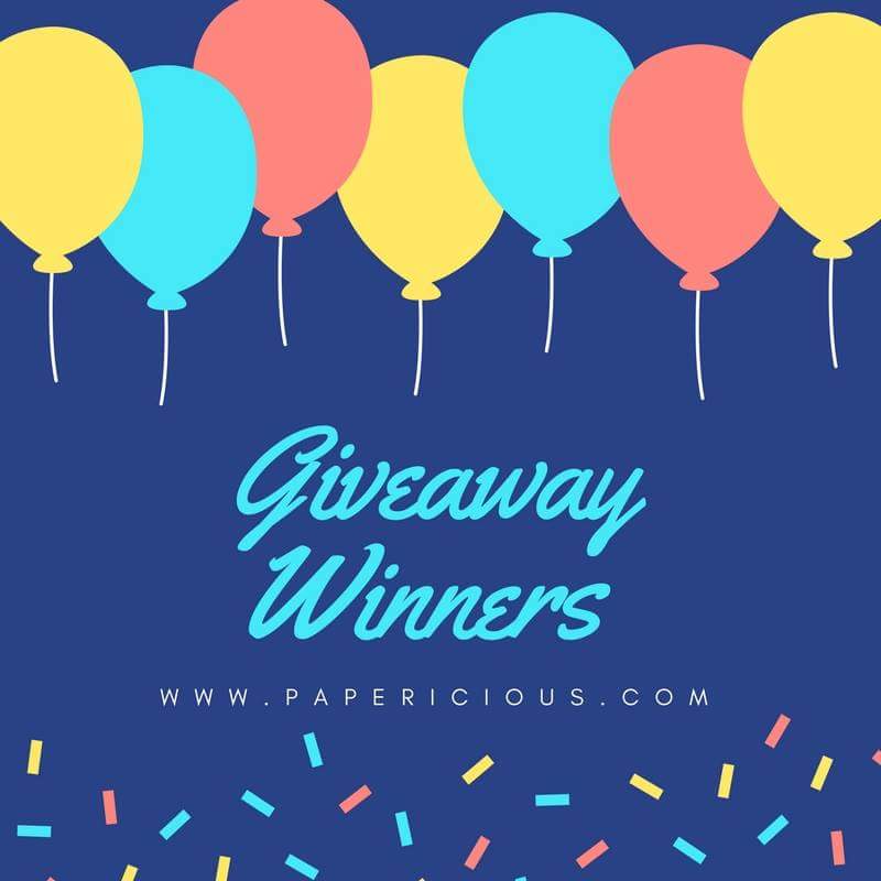Giveaway Winner of Papericious within 23