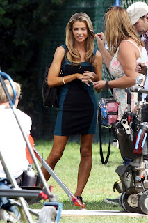 Denise Richards getting some makeup