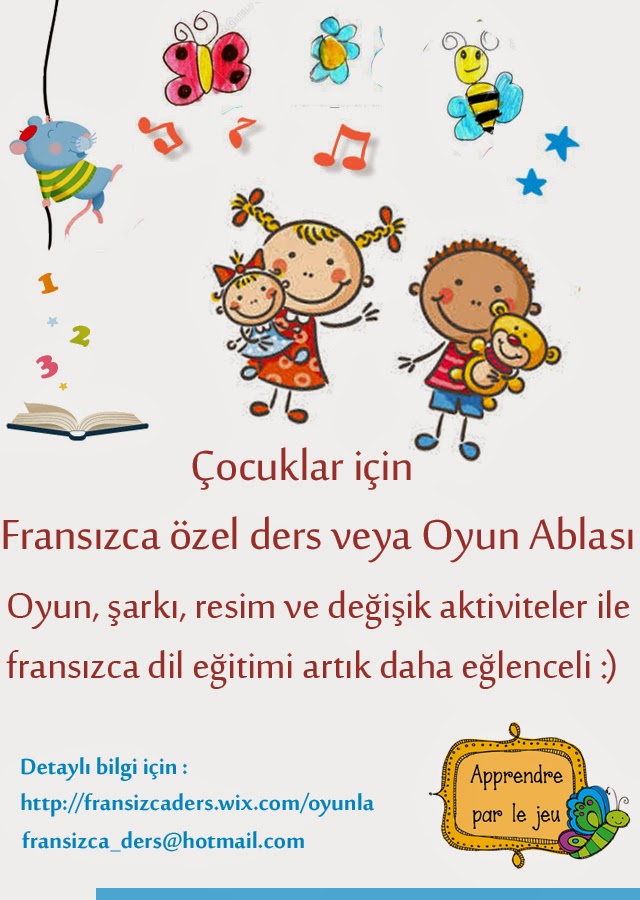 Cocuklara Fransizca Ozel Ders Nisan 2015