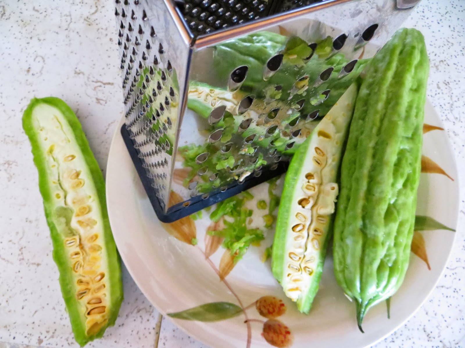 Systemic Candida Bittermelon Salad (raw)
