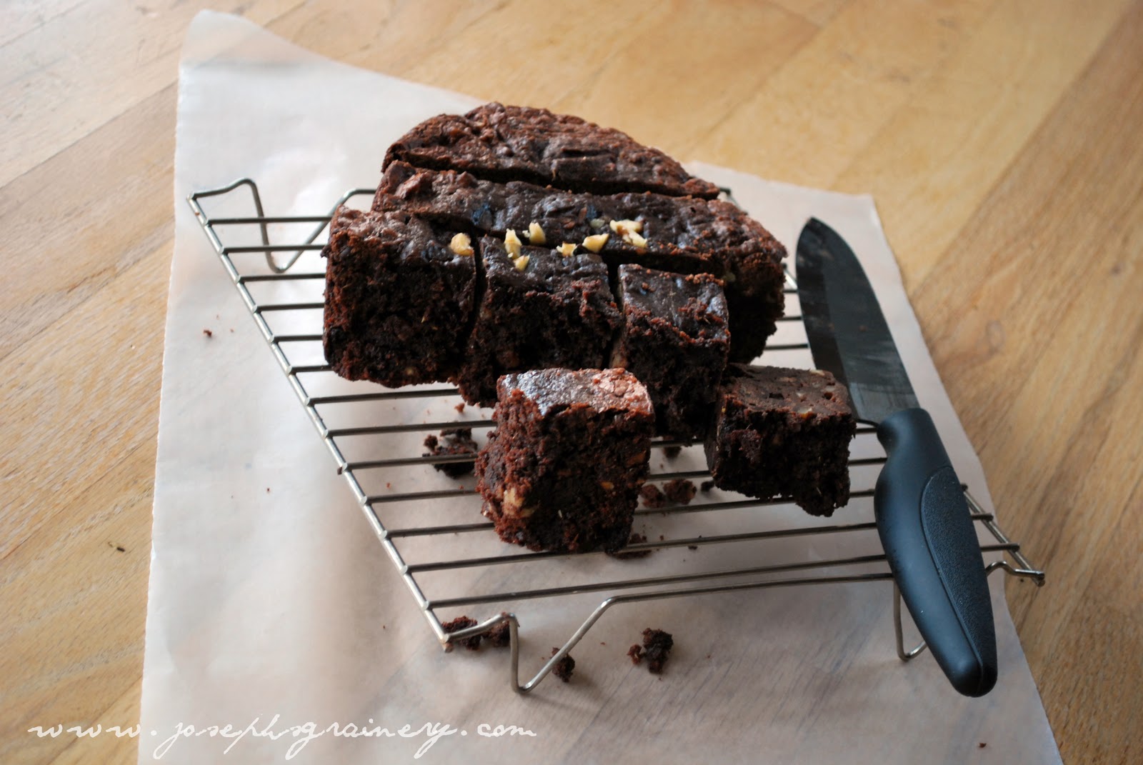 Joseph's Grainery Slow Cooker Brownies with Whole Grain Flours