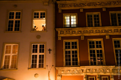 Gdansk at night. Гданськ вечером