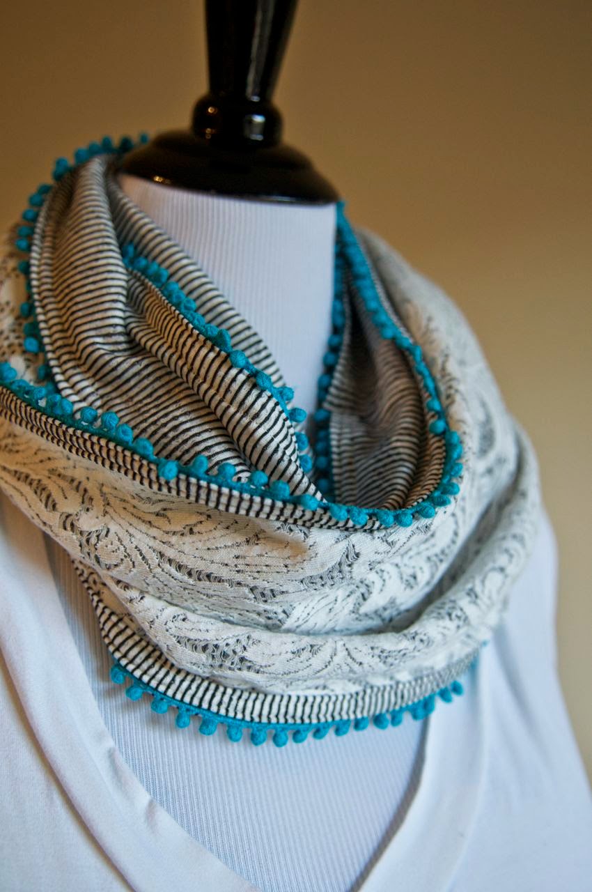 Just Me and Macy Travel Scarf with Hidden Pocket