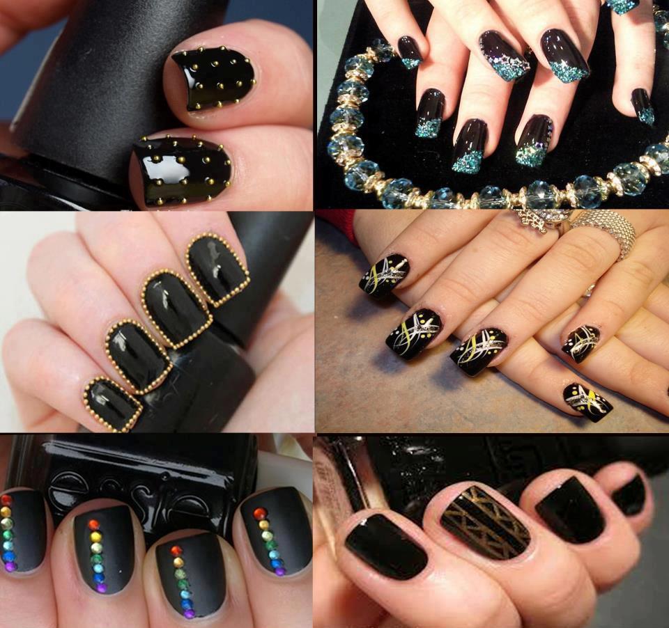 New black nail polish designs for ladies Fun and Fashion Blog