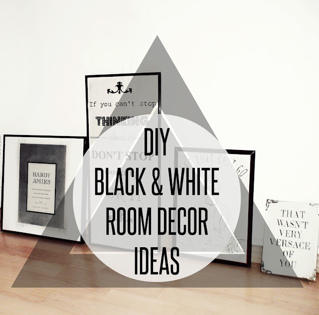 diy black white tumblr room decor