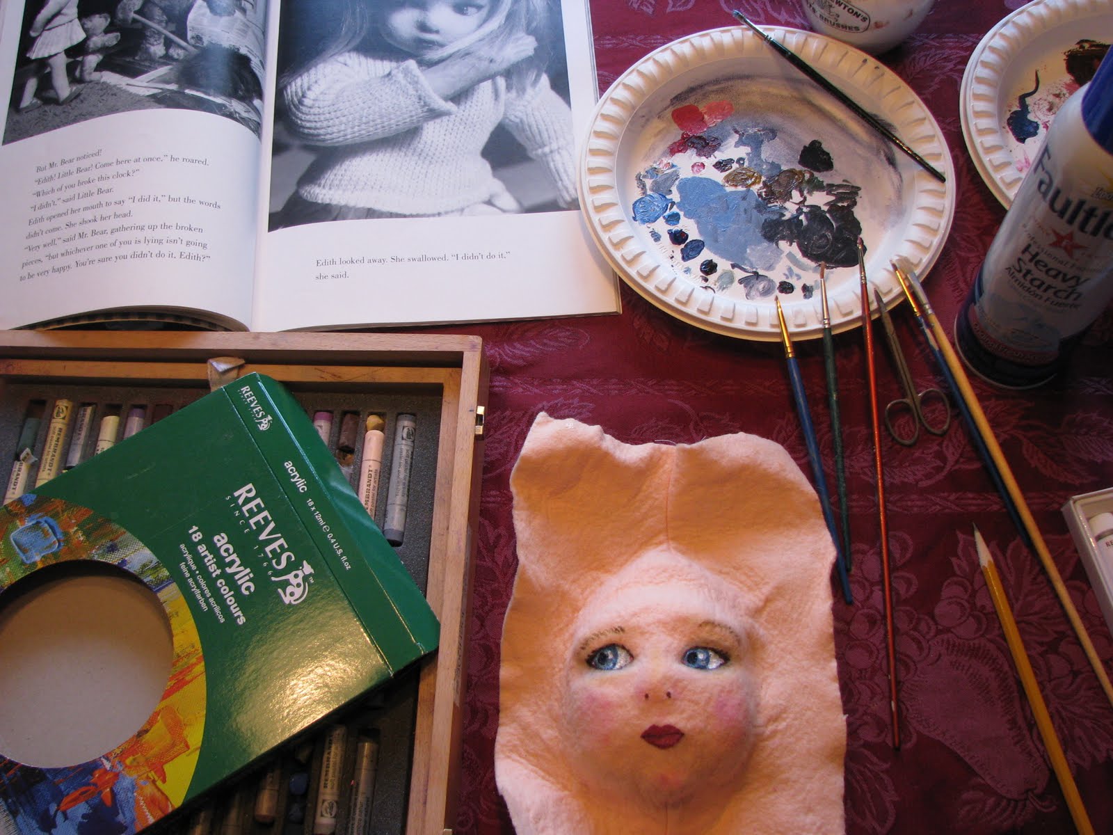 Atelier Mandaline How to Paint a Pressed Felt Face