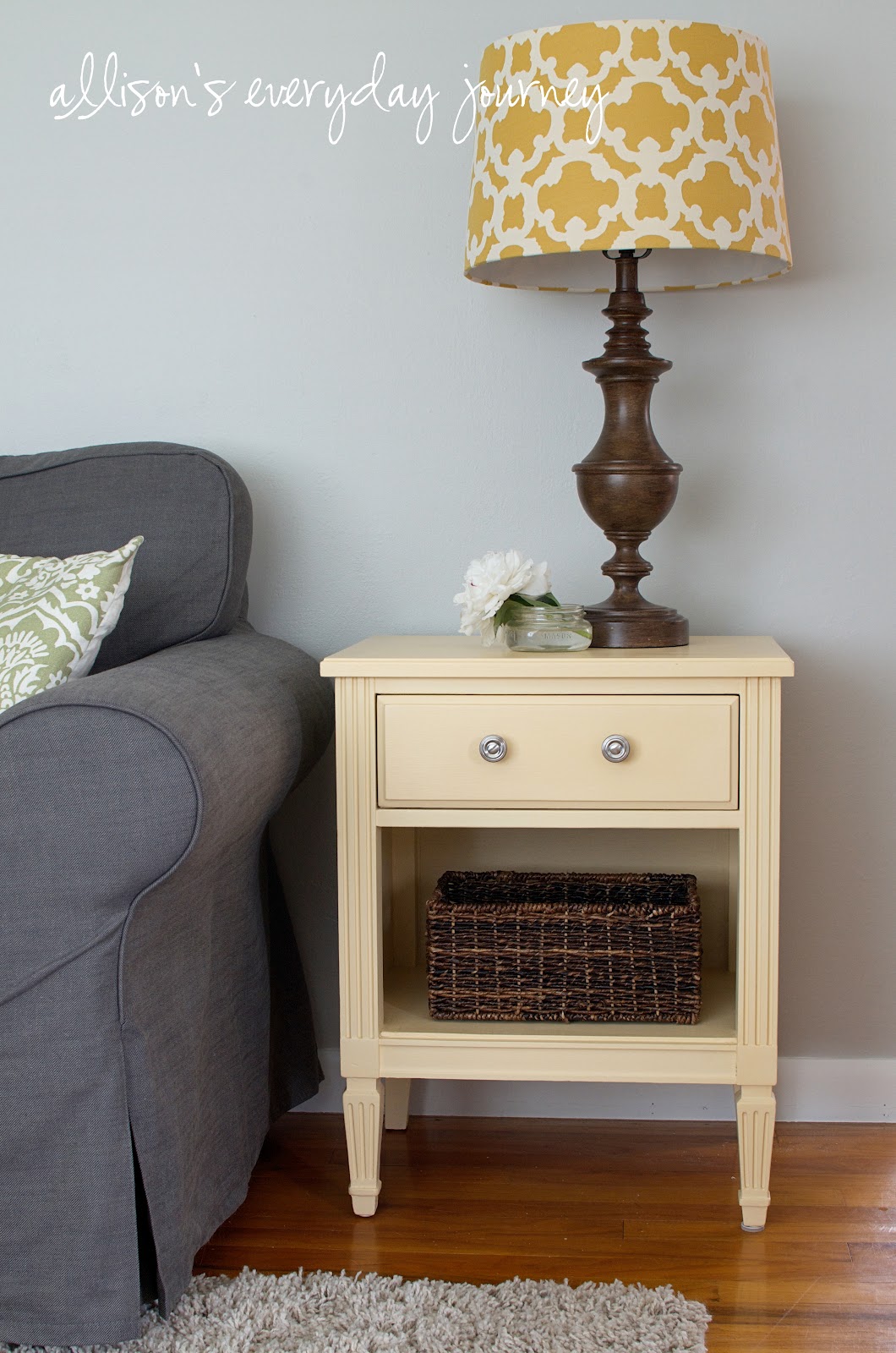 allison's everyday journey Yellow end table The little table that could