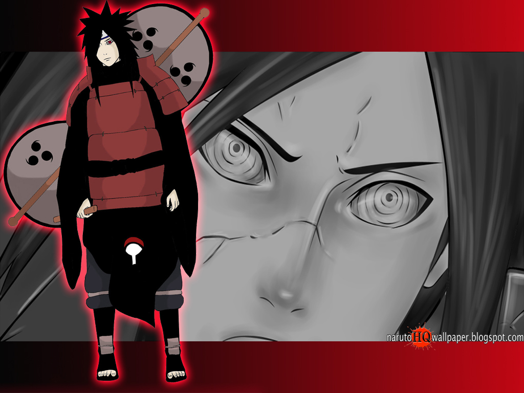 uchiha madara with rinnegan eye naruto shippuden wallpaper