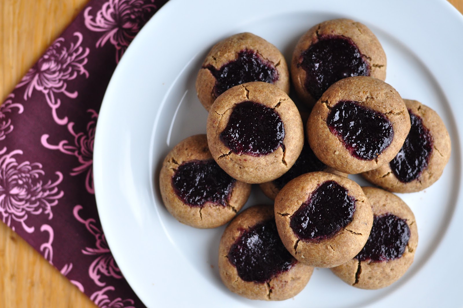Nourishing Meals® Buckwheat Pecan Thumbprint Cookies (vegan + glutenfree)