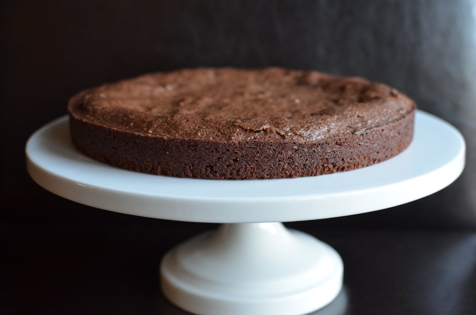 Playing with Flour Brownie cake with ganache frosting