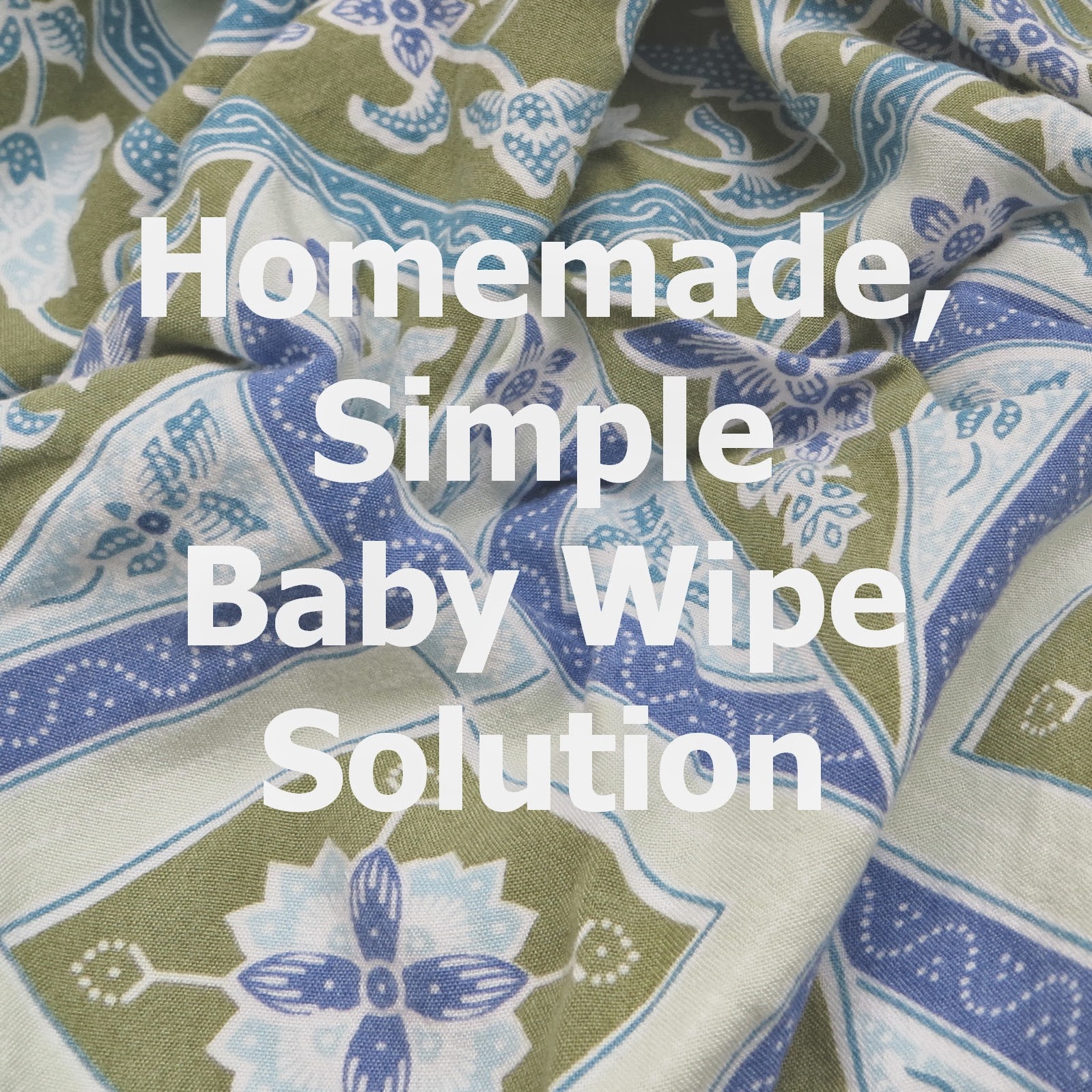 Sky Minded & Ever Growing Homemade, Simple Baby Wipe Solution