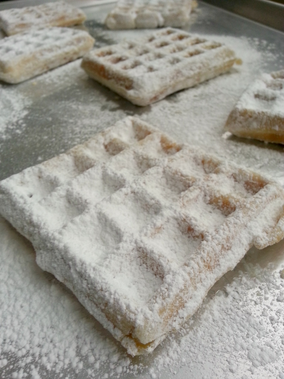 chica chocolatina Funnel Cake Waffles